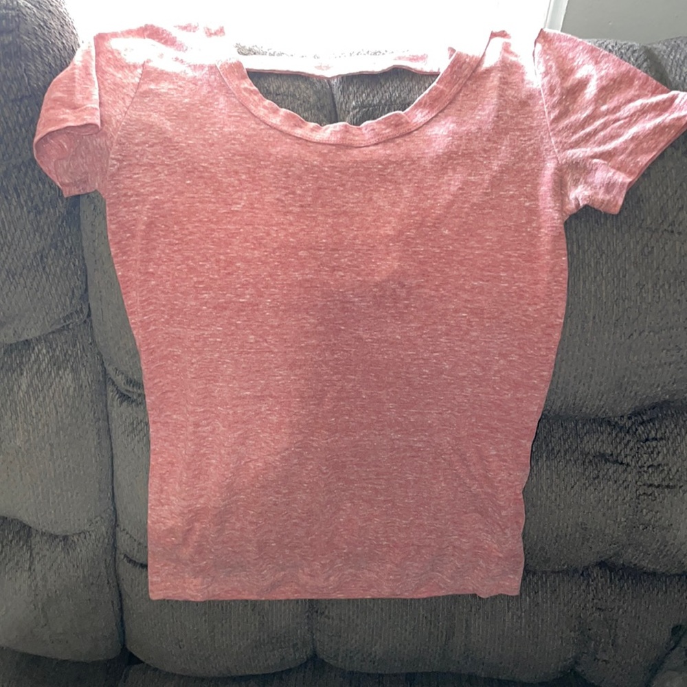 Women Small shirt, brown slight pink tone